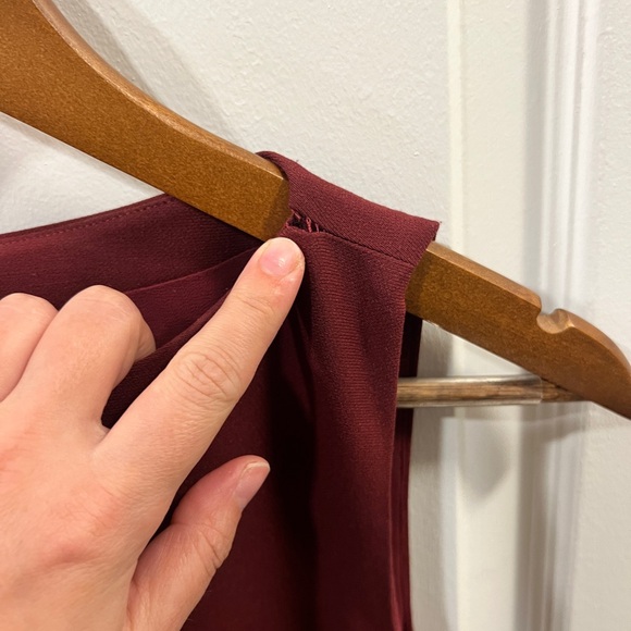 SRG Eloise Dress XS NWT Oxblood Sofia Richie Grainge - Picture 9 of 16